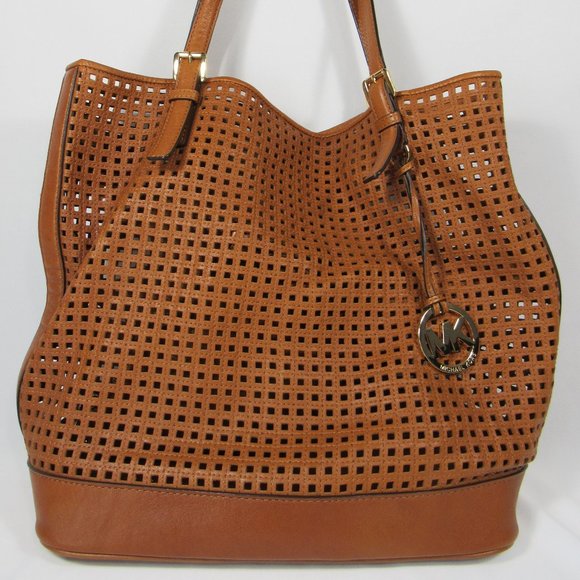 Michael Kors Handbags - Michael Kors Open Weave Leather Shoulder Bag